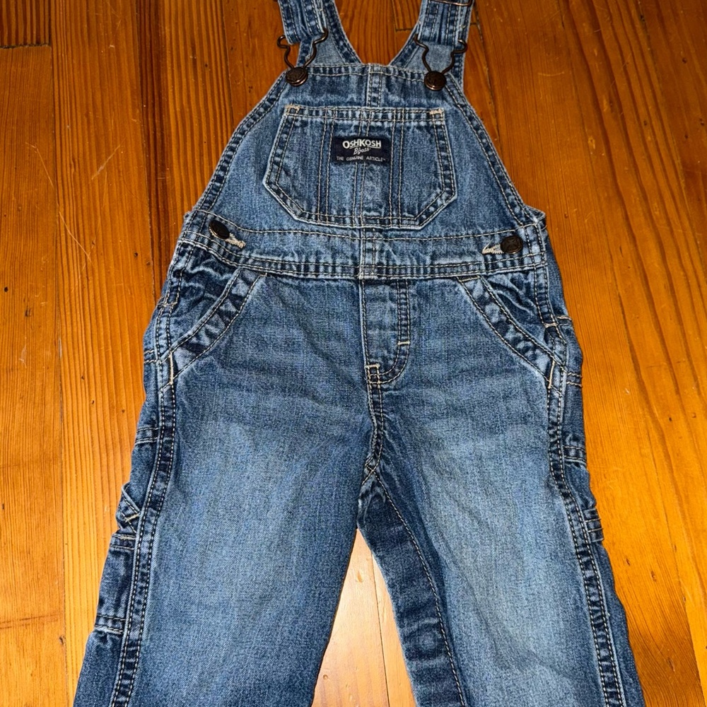 OshKosh B'gosh Blue Denim Overalls Classic Design
